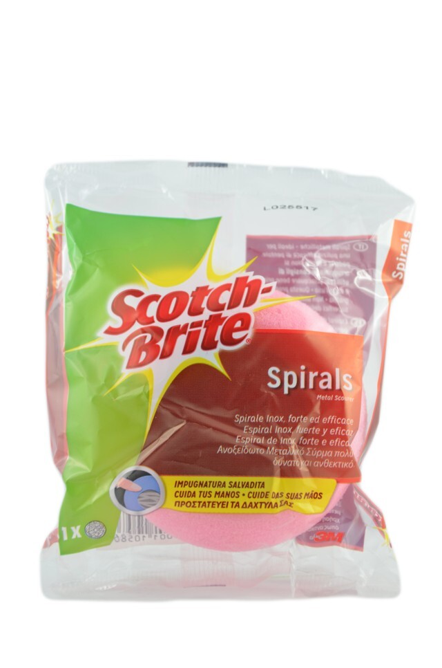 SCOTCH-BRITE SPIRALS PAGLIETTA INOX SALVADITA 1PZ