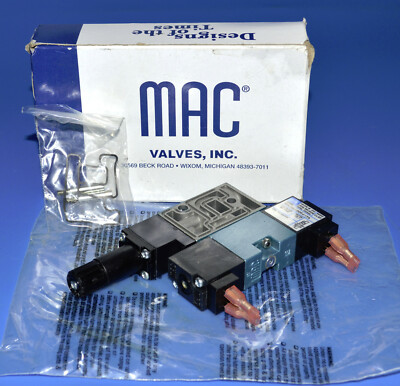 MAC 45A-PBJ-DDFJ-1TA Pneumatic Double Solenoid Valve Pressure Regulator Sub-Base