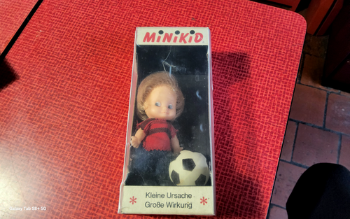 Poupée MINIKID Allemande – 11 Cm – Années 1960 – Garçon – Vintage Avec Boîte