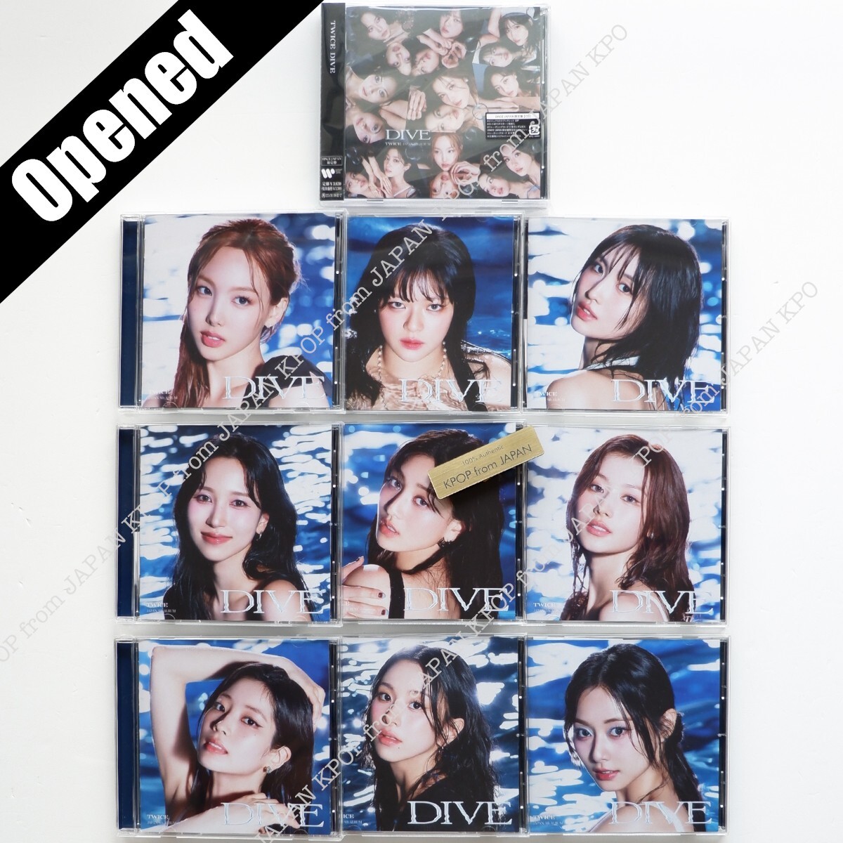TWICE JAPAN DIVE Japan Official ONCE / SOLO set ALL OPENED TWICE JAPAN DIVE Japan Official ONCE / SOLO set ALL OPENED