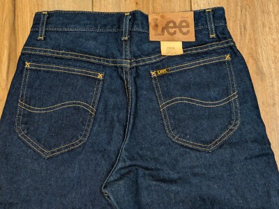 70'S  Lee  ぽん!!! NWT Vintage 70s Lee Riders MR Blue Denim Jeans 28 x 29 USA