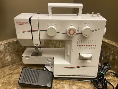 BERNINA BERNETTE 75 ELECTRIC SEWING MACHINE +PEDAL,SWISS ENGINEERED,HARD TO FIND