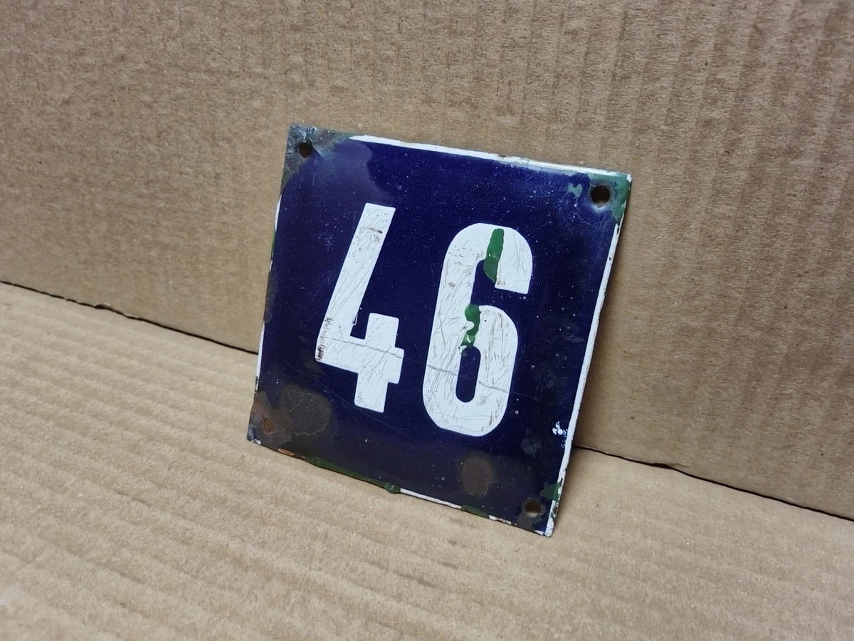 Enamel 1940s Antique House Numbers for sale | eBay
