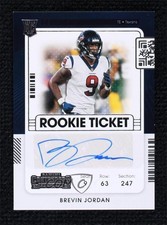 2021 Panini Contenders Rookie Ticket Brevin Jordan #214 Auto 7gk