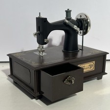 Sewing Machine Music Box w/ Drawer, in excellent working condition