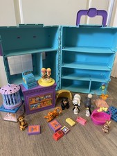 Vintage 1992 Littlest Pet Shop Carry Case Play Set - Complete