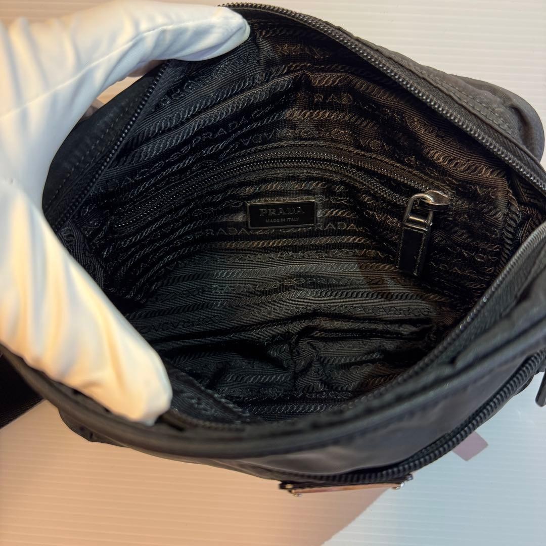 Excellent Condition PRADA Shoulder Bag Camera Bag   Model Triangle Logo Black thumbnail 10