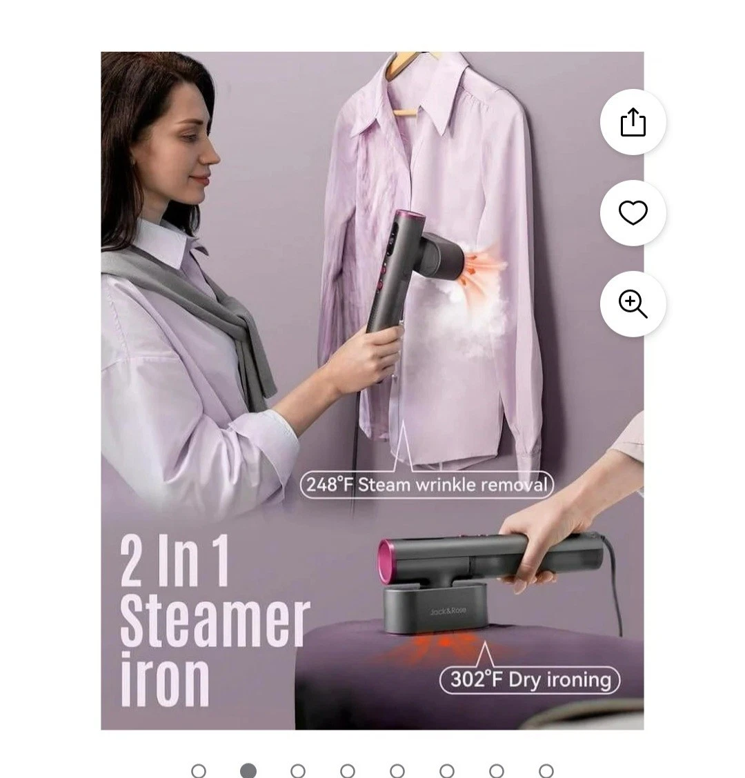 Jack ＆ Rose Travel Steamer for Clothes,100-240V Portable Steamer