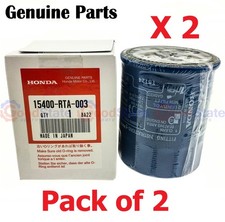 GENUINE Honda Civic Fits most models 15400-RTA-003 Engine Oil Filter Pack of 2