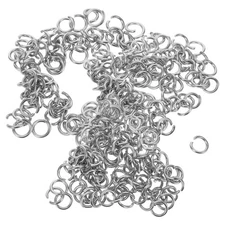  300 Pcs Stainless Steel Closed Jump Rings Bracelet Hardware Earring