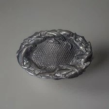 Vintage Arthur Court Aluminum Samon Serving Platter Tray 13.5" Fish Nautical