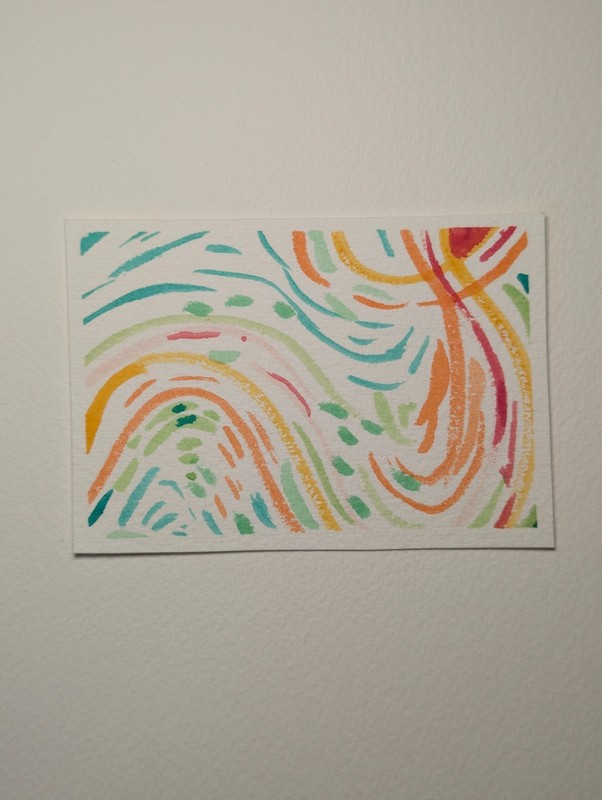 ACEO Original Drawing - #23 "9/9" by Kodie Pohl, Watercolor, Mini art