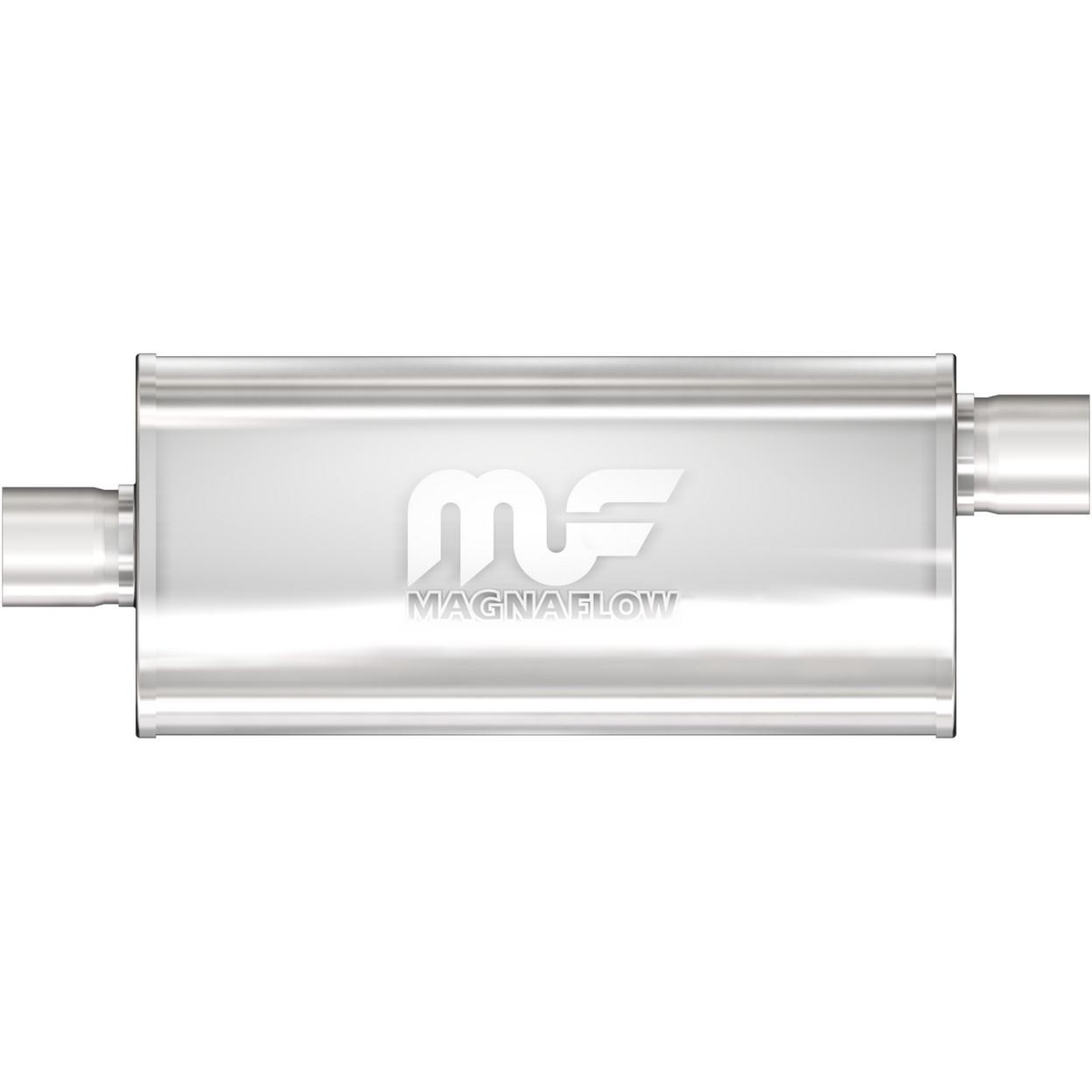 MagnaFlow 12256 Straight-Through Performance Muffler; 2.5in. Offset/Center; 5x18