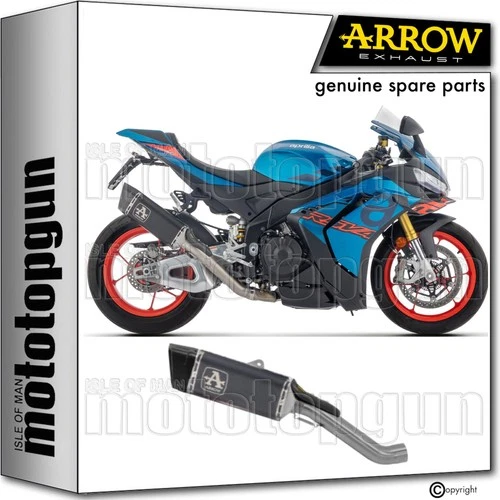 ARROW EXHAUST RC PISTA BLACK TITANIUM CC APRILIA RSV4 RSV-4 2025