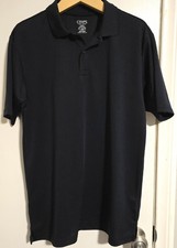 Boys Polo Shirt Chaps Size XL 18/20 Husky Approved School Uniform S/Sleeve Navy