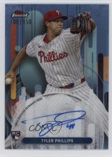 2025 Topps Finest Sky Blue Refractor 109/150 Tyler Phillips #FA-TP Auto 1co7