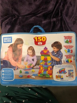 Fisher Price Mega Blocks In Carry Bag, Bag Comes With 130 Pieces.