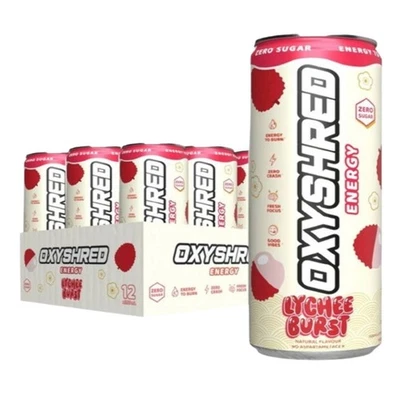 EHPLABS EHP LABS OXYSHRED ULTRA NO SUGAR FOCUS ENERGY DRINK 12 X 355ML LYCHEE BURST