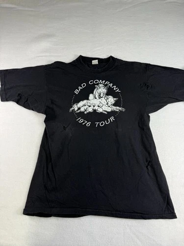 Bad Company Tour Shirt Size L MAYO SPRUCE TAG 1970s vintage concert t-shirt, vintage, single stitch, B+ condition