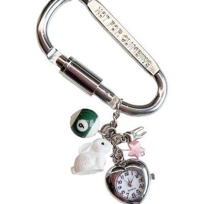 Exquisite Rabbit Keychain Sturdy Alloy Materials Craftsmanship Daily Use