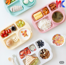Korean Eco-Friendly 5-Compartment Diet Plate Yumyum Set for Kids Adults, Deep