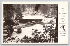 Mt. Lemmon Store Snow Arizona RPPC Postcard Real Photo UNP AZ +