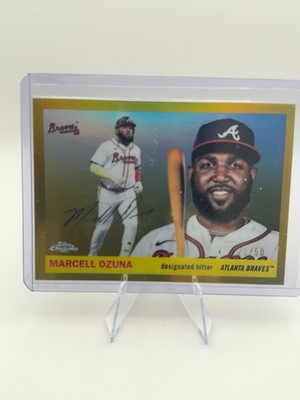 Topps Chrome Platinum 2025 Marcell Ozuna Gold Refractor #97 Atlanta Braves # /50