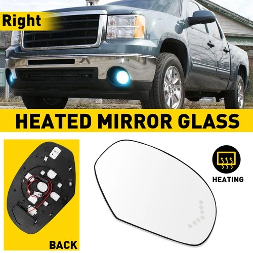 For 07-13 Cadillac Tahoe Chevrolet GMC Yukon Mirror Heated Right Glass RH Side