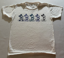 Disney Mickey Mouse Youth White T-Shirt Size M 8 Short Sleeve Cotton