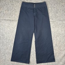 Polo Ralph Lauren Wide Leg Chino Pants Women's 6 30 x 30.5 Navy Blue Sailor