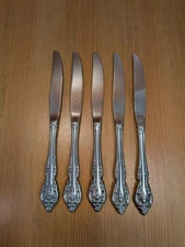 Lot of 5 Oneida Community BRAHMS Stainless 9-1/8" Dinner Table Knife Knives Set