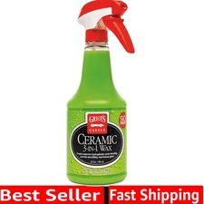 Ceramic 3-in-1 Wax: SiO2 Protection for Car Paint, Trim & Wheels - 22 Fl Oz