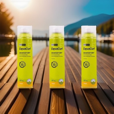 3PK DEVACURL DEVAFAST DRY ACCELERATOR SPRAY 6oz DRIES HAIR 66% FASTER DEVA CURLS