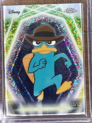 2026 Topps Disney Neon Perry the Platypus numbered /10 Neon Agent P