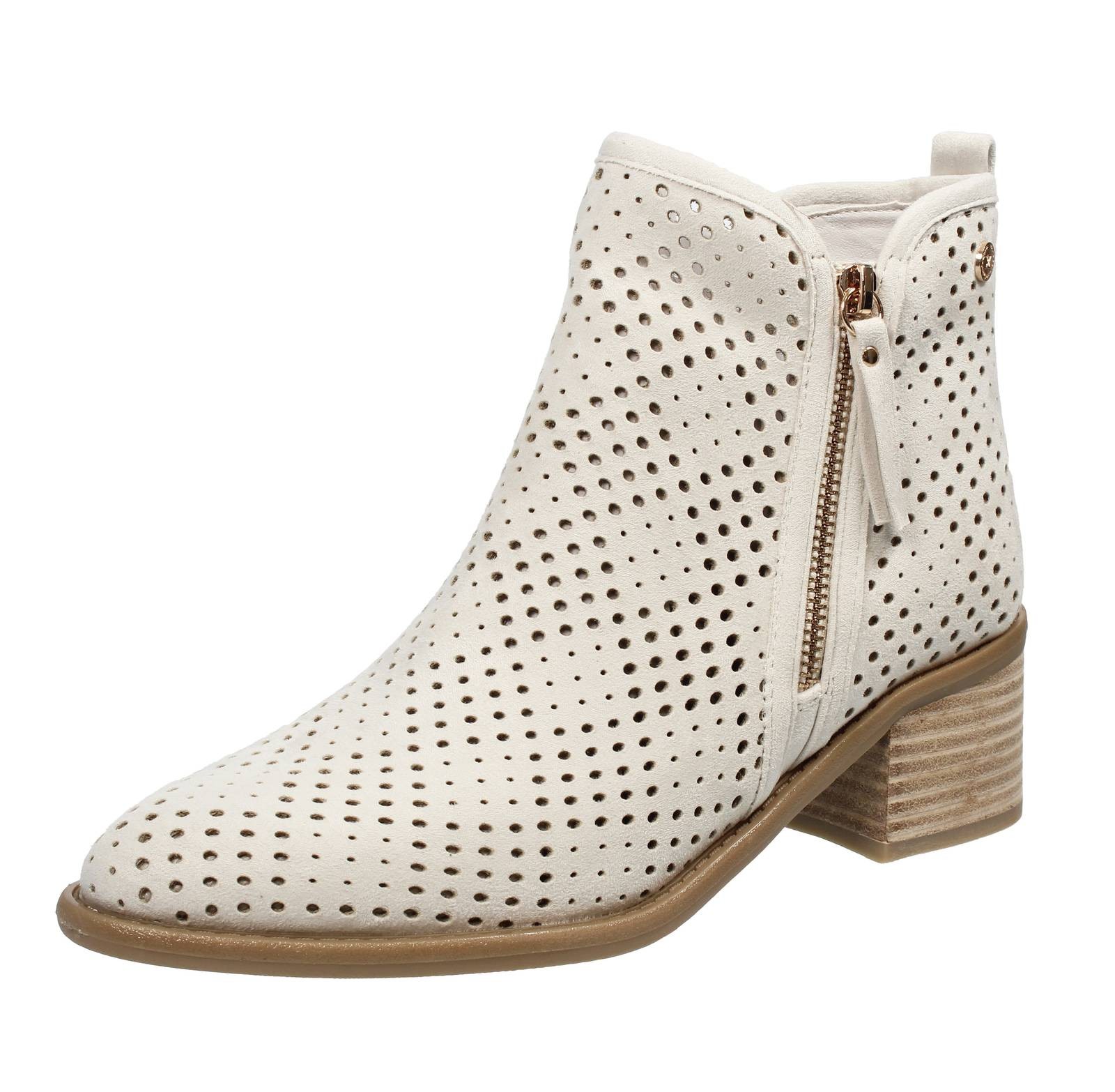 Обувь Xti Texanische Stoffstiefeletten weiß - Größe 41 [26,9 см] Schuhe