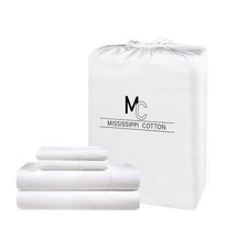 Egyptian Cotton Sheets 800 Thread Count Twin XL Size, 4 Pc Sheets Set, Long S...