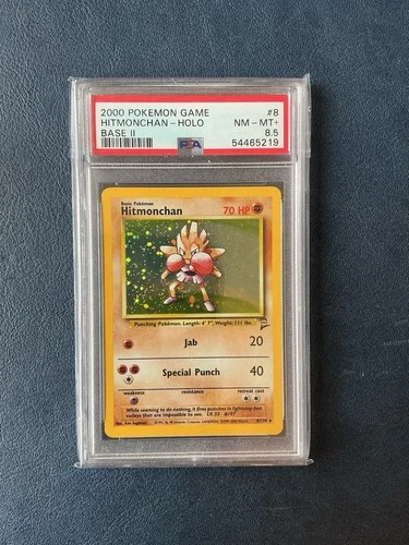 Pokemon Base 2 Hitmonchan Psa 8.5