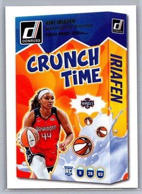 Kiki Iriafen 2025 Donruss WNBA #20 Washington Mystics Crunch Time Press Proof