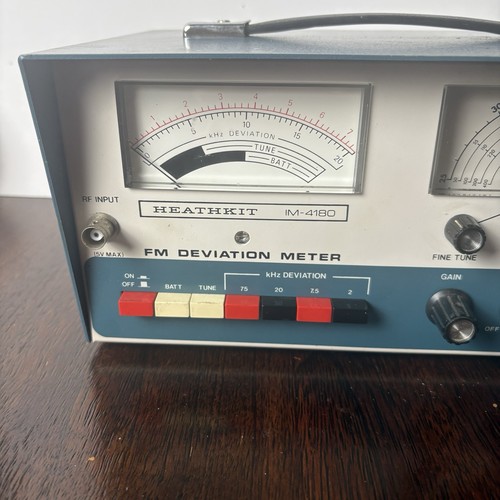 Heathkit IM-4180 FM Deviation Meter With Power Supply Working Rare Find - Picture 2 of 9