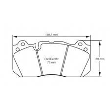 Pagid U-8239 Yellow Racing Pad - RS29 Compound