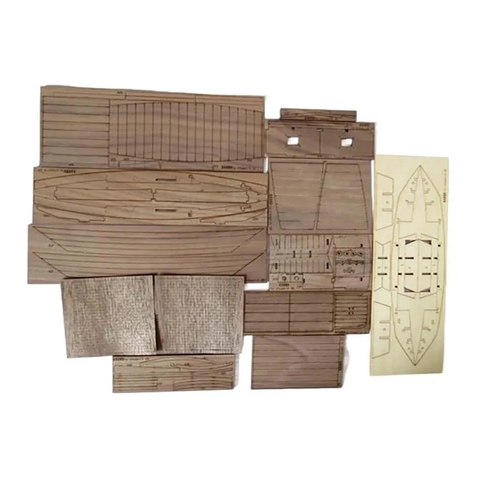 Scale 1/20 Fishing boat model Models & Kits Assembly Kit Handmade Hobbies - Image 2 of 3