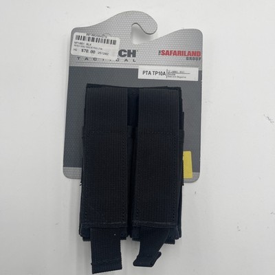 Safariland Protech TP10A Double Sidearm Ammo Mag Pouch Black Molle - NEW