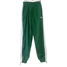 Vintage 90s Puma Green Fleece Lined Track Pants