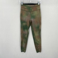 Free People Movement Beat The Heat Reversible Legging Size Small Green Black