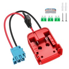 Power Wheel Adapter for Milwaukee M18 Battery with Wire Harness Red