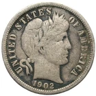 1902 O Barber Dime