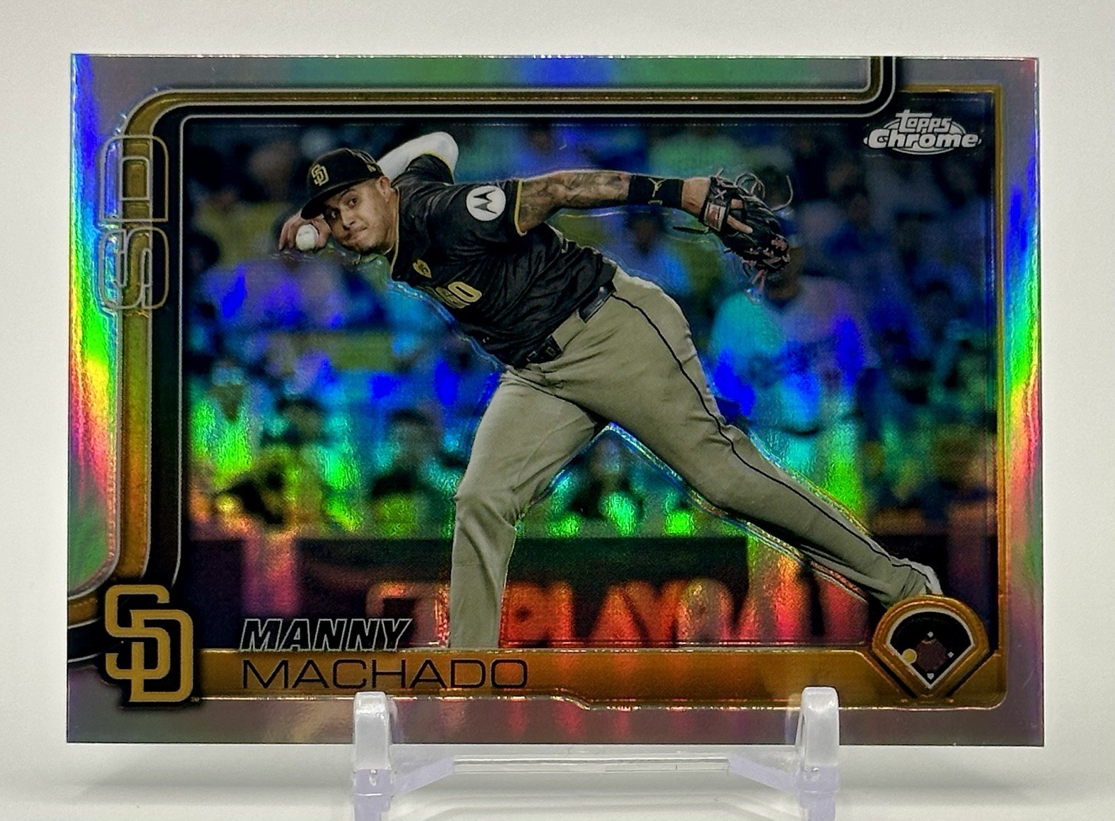 2025 Topps Chrome - Manny Machado Image Variation SP Refractor #53 SD Padres ⚾️