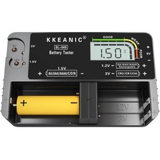 Battery Tester SL-049 - Professional Digital Battery Checker with LCD Display...