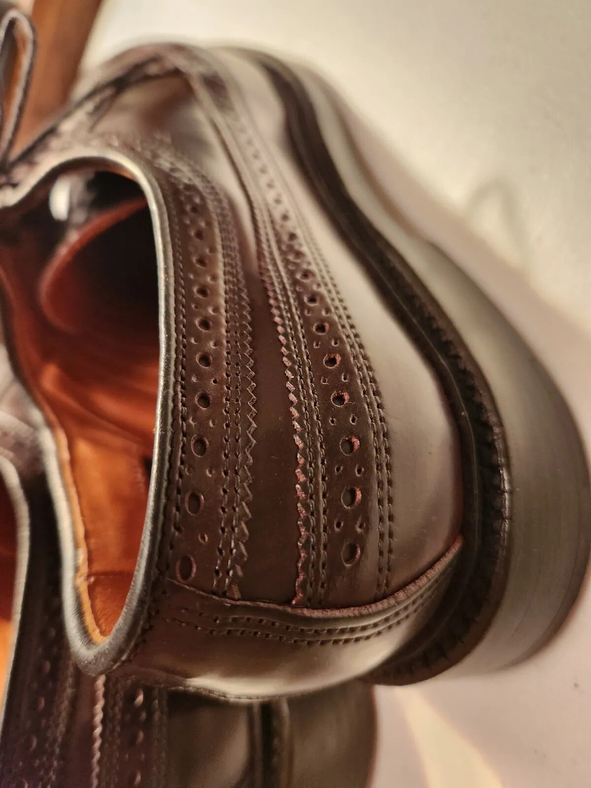 ALLEN EDMONDS SHELL CORDOVAN MacNeil Burgundy Blu… - image 9