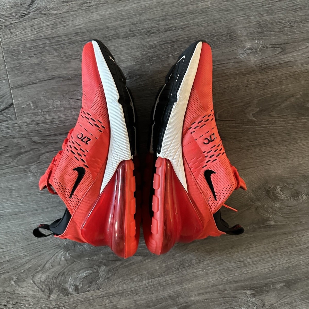 nike air max 270 red on feet